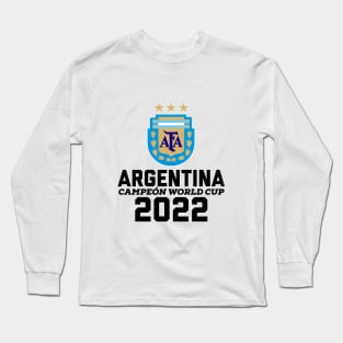 Argentina Campeón World Cup T-Shirt Long Sleeve T-Shirt